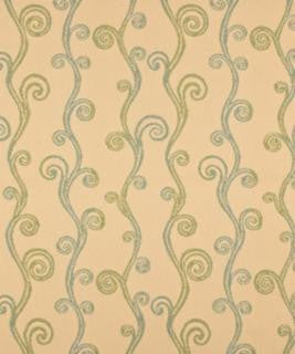 Unfurl Aqua M8997 by Barrow Designer Fabric 12CL02 51% POLYESTER (S) 29% POLYESTER (F) CHINA 51,000 DOUBLE RUBS </p><p>Repeat: Horizontal: 13-1/2" and Vertical: 8-3/4" 54" Minimum - Swanky Fabrics -