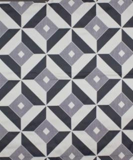 Miter Graphite M9389 by Barrow Designer Fabric 13CL07 61% RAYON (S)
39% POLYESTER (F) CHINA 12,000 DOUBLE RUBS </p><p>Repeat: Horizontal: 13 1/2 " and Vertical: 6.75 " 54" Minimum - Swanky Fabrics -