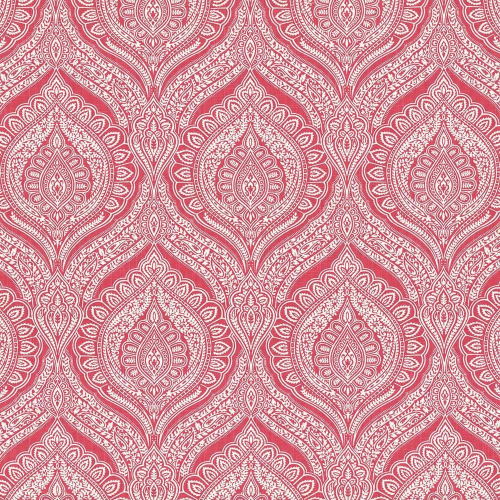Impromptu Cerise by Kasmir Designer Fabric 5064 100% Cotton
 SPAIN </p><p>Repeat: Horizontal: 13 4/8 inches and Vertical: 27 inches 54 - 55 - Swanky Fabrics -