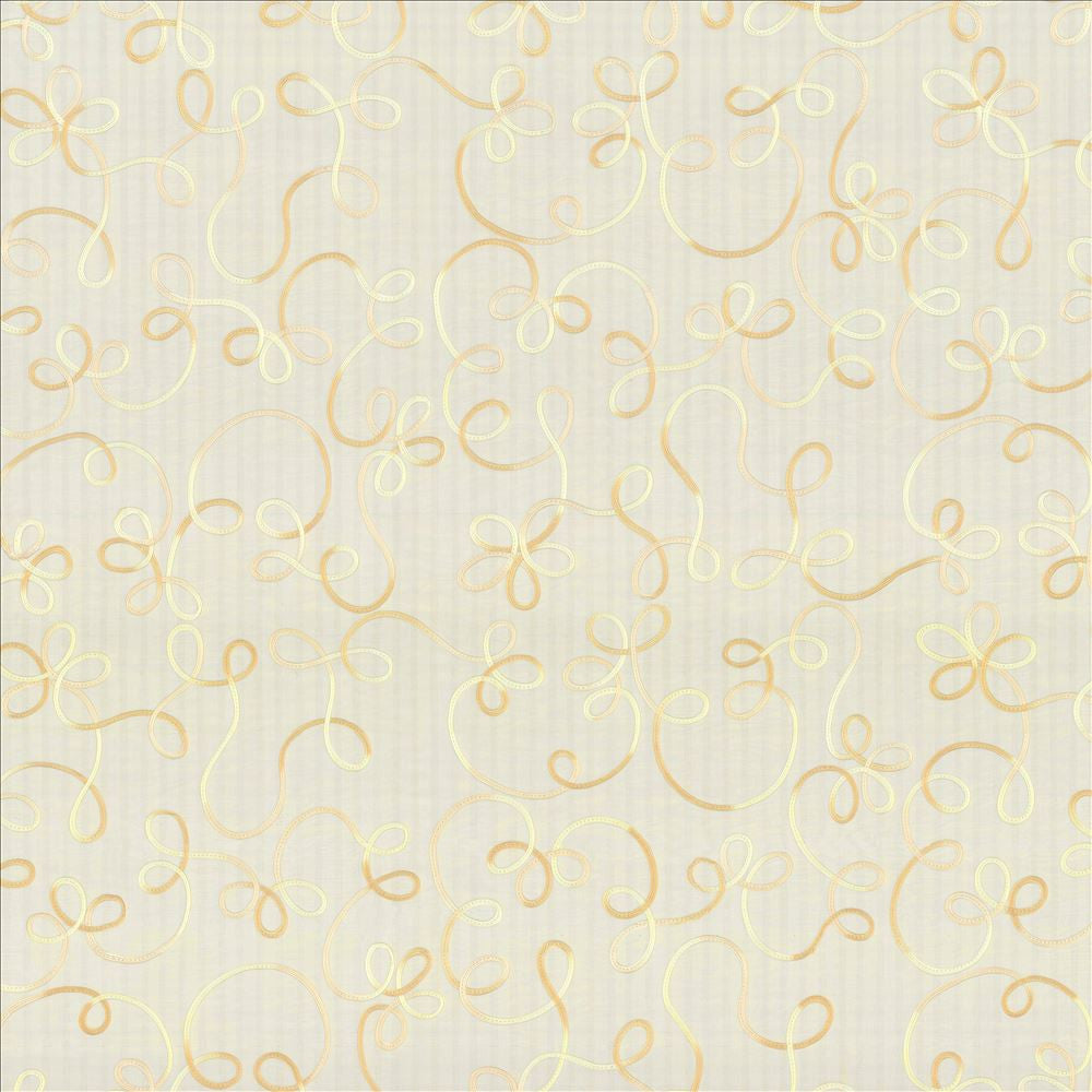 Improvise Alabaster by Kasmir Designer Fabric 5077 100% Polyester Embroidery 100% Polyester CHINA Horizontal: 17 inches and Vertical: 28 inches 106 - 108 - Swanky Fabrics -