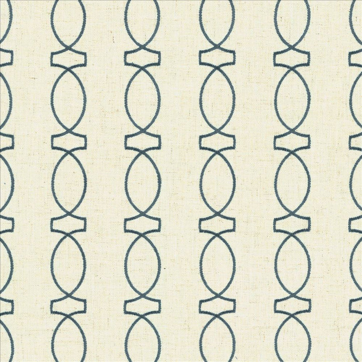 In Order Lake by Kasmir Designer Fabric See sample 85% Polyester
11% Rayon
4% Linen
 CHINA 80,000 Wyzenbeek Double Rubs </p><p>Repeat: Horizontal: 3 4/8 inches and Vertical: 4 inches 53 - Swanky Fabrics -