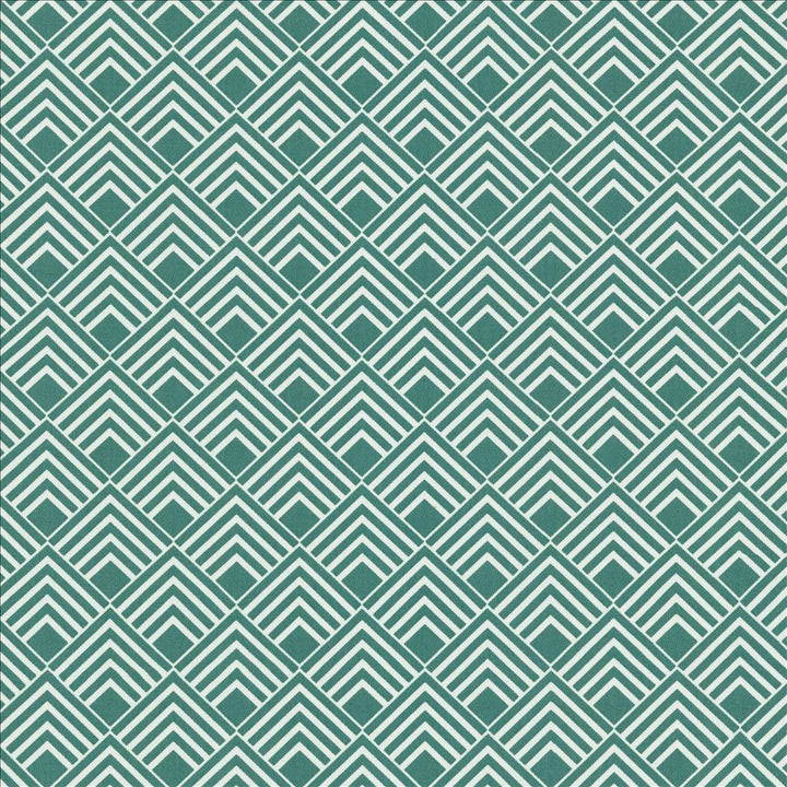 Indicate Turquoise by Kasmir Designer Fabric See sample 100% Cotton
 TURKEY 10,000 Martindale Cycles </p><p>Repeat: Horizontal: 2 5/8 inches and Vertical: 2 5/8 inches 63 - Swanky Fabrics -