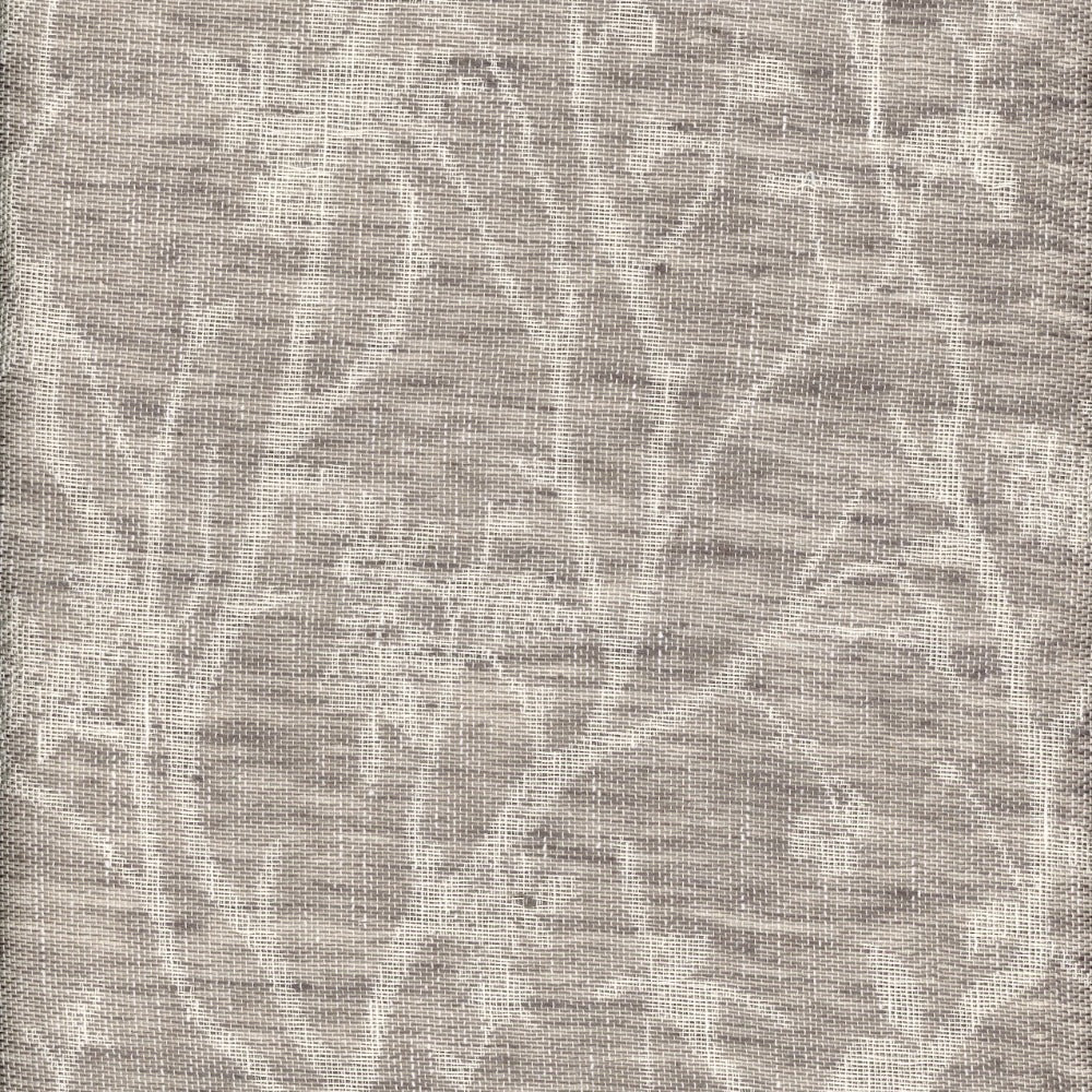 Isadora Ash by Heritage Fabric - 36% Linen 35% Polyester 29% Cotton - India - V: 14.5"  H: 13.5" - 54" - Fabric Carolina -