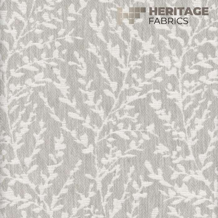Ivy League Chrome by Heritage Designer Fabric - 65% Polyester 30% Cotton 5% Linen India 51,000 Horizontal: 6.75" and Vertical: 11.75" 54" - Swanky Fabrics -