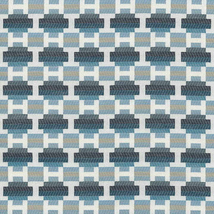 Ixtapa Midnight by Kasmir Designer Fabric See sample 62% Polyester
38% Rayon
 USA 21,000 Wyzenbeek Double Rubs </p><p>Repeat: Horizontal: 1 6/8 inches and Vertical: 1 5/8 inches 54 - Swanky Fabrics -