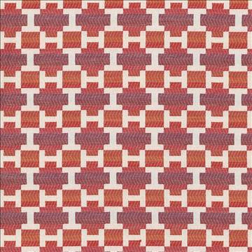 Ixtapa Poppy by Kasmir Designer Fabric 5071 62% Polyester 38% Rayon USA 21,000 Wyzenbeek Double Rubs H: 1 6/8 inches, V: 1 5/8 inches 54 - Swanky Fabrics - Kasmir