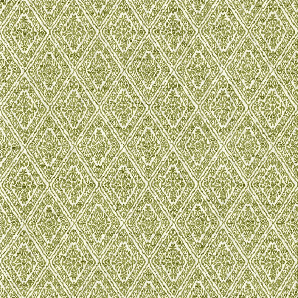 Izmir Moss by Kasmir Designer Fabric 5124 58% Polyester 42% Cotton INDIA 34,000 Martindale Cycles Horizontal: 2 6/8 inches and Vertical: 4 2/8 inches 54 - Swanky Fabrics -