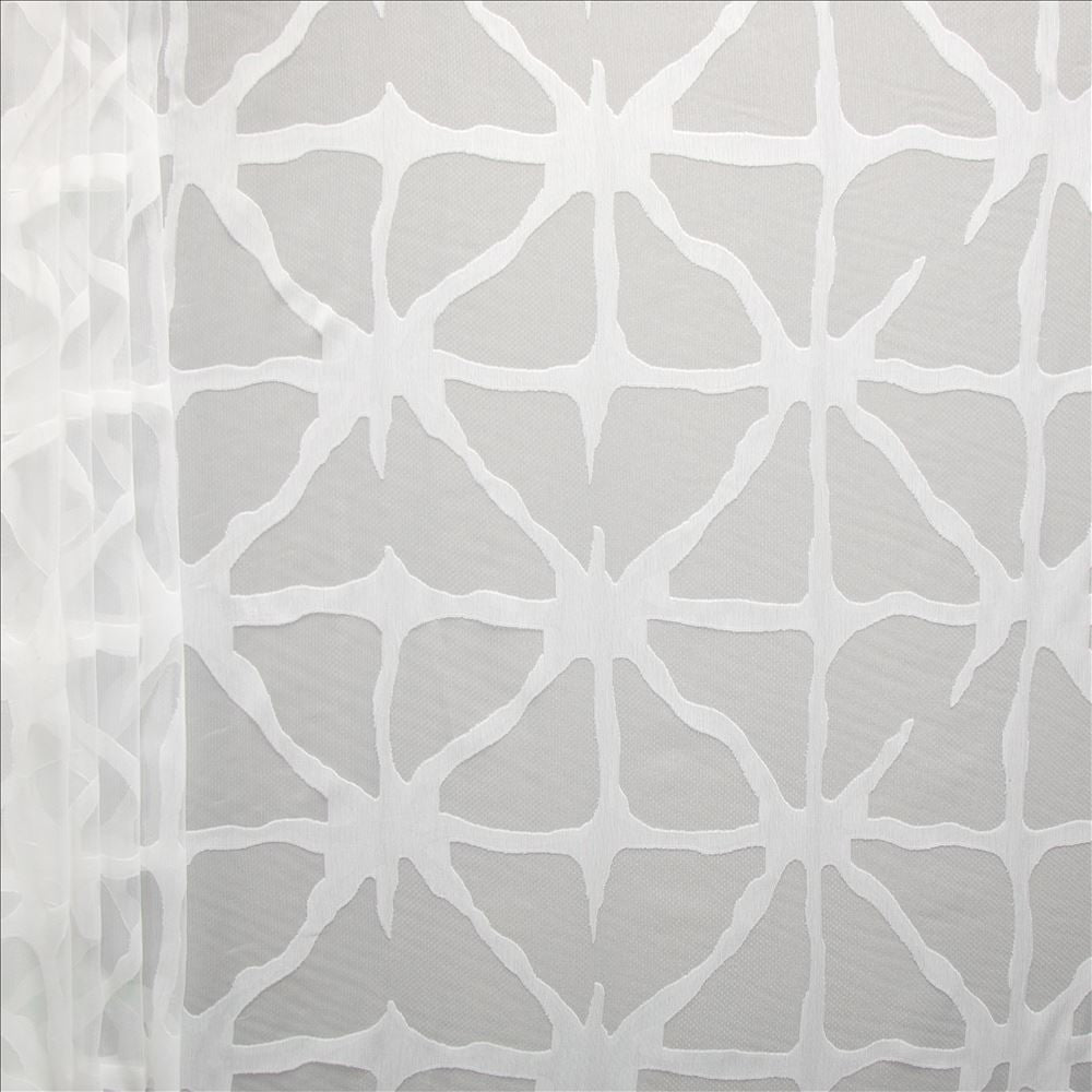 Jacqueline Snow by Kasmir Designer Fabric See sample 100% Polyester
 TURKEY Not Tested </p><p>Repeat: Horizontal: 29 4/8 inches and Vertical: 15 5/8 inches 118 - Swanky Fabrics -