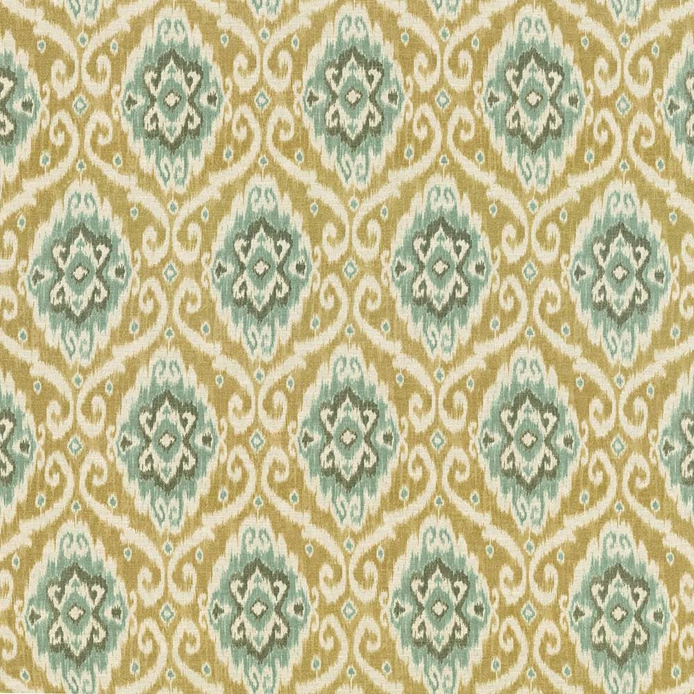 Jakarta Opal by Kasmir Designer Fabric See sample 70% Cotton
30% Linen
 USA 27,000 Wyzenbeek Double Rubs </p><p>Repeat: Horizontal: 13 4/8 inches and Vertical: 27 inches 54 - Swanky Fabrics -