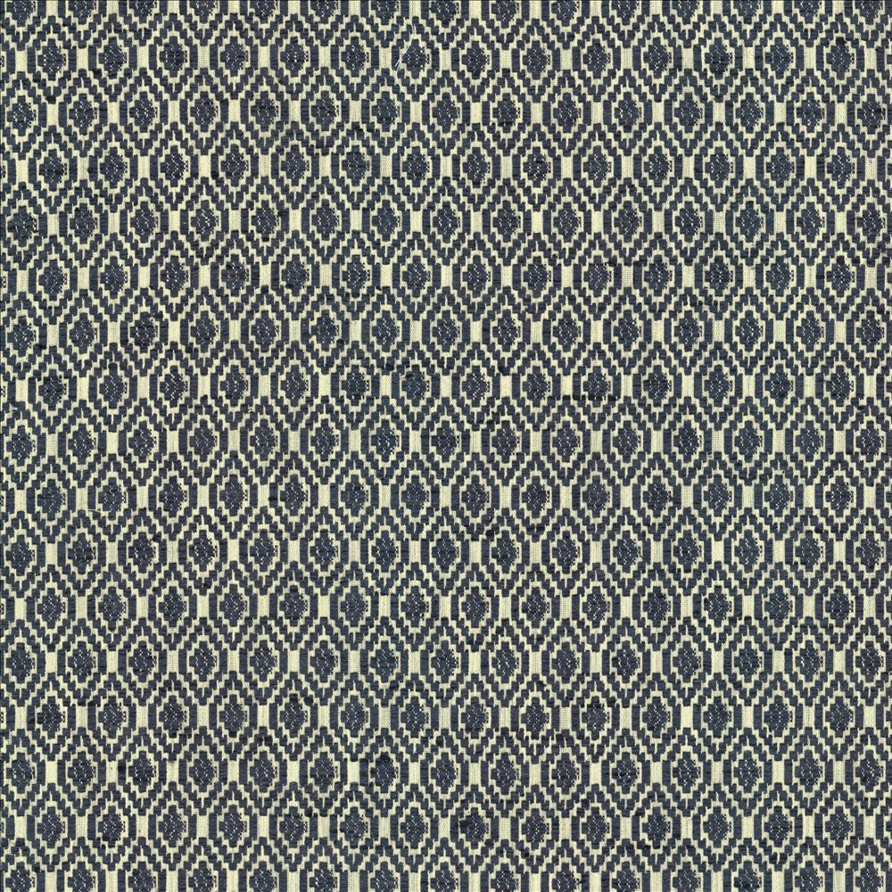 Jetsetter Marine by Kasmir Designer Fabric 5125 57% Polyester
43% Cotton
 INDIA 22,000 Martindale Cycles </p><p>Repeat: Horizontal: 1 inches and Vertical: 1 7/8 inches 53 - Swanky Fabrics -