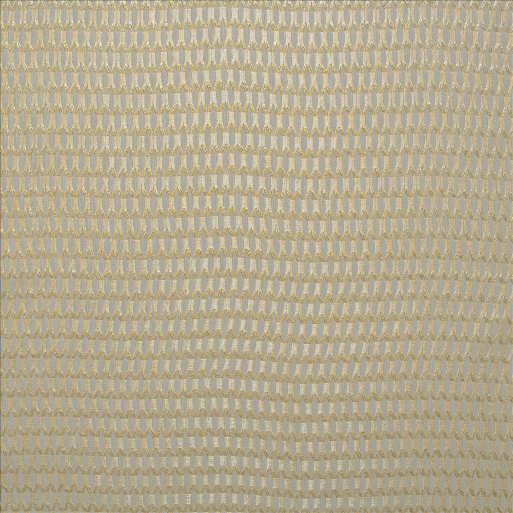 Jonas Gold by Kasmir Designer Fabric 5157 100% Polyester TURKEY Not Tested Horizontal: 4/8 inches and Vertical: 1 2/8 inches 118 - Swanky Fabrics -