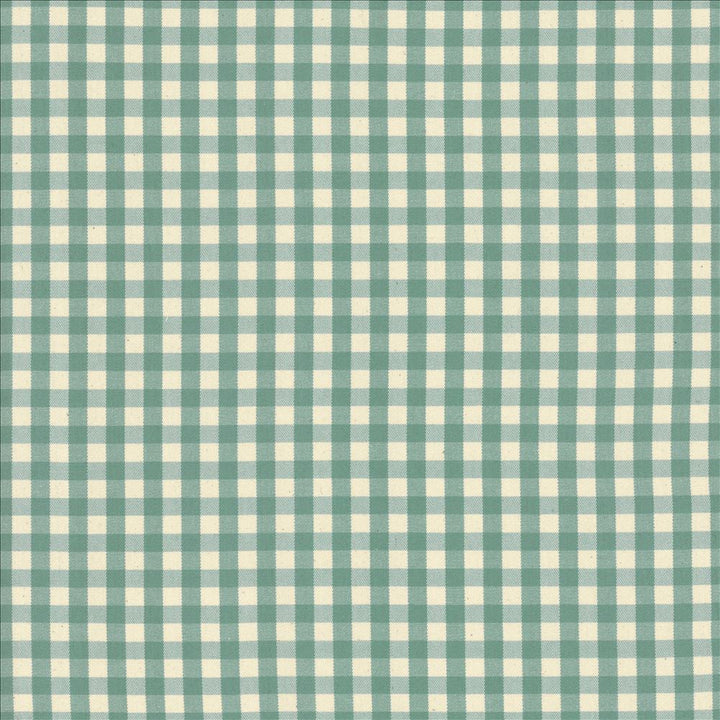 Junction Plaid Turquoise  by Kasmir Designer Fabric 5124 100% Cotton
 USA 15,000 Wyzenbeek Double Rubs Horizontal: 1 inches and Vertical: 1 inches 54  - Swanky Fabrics -