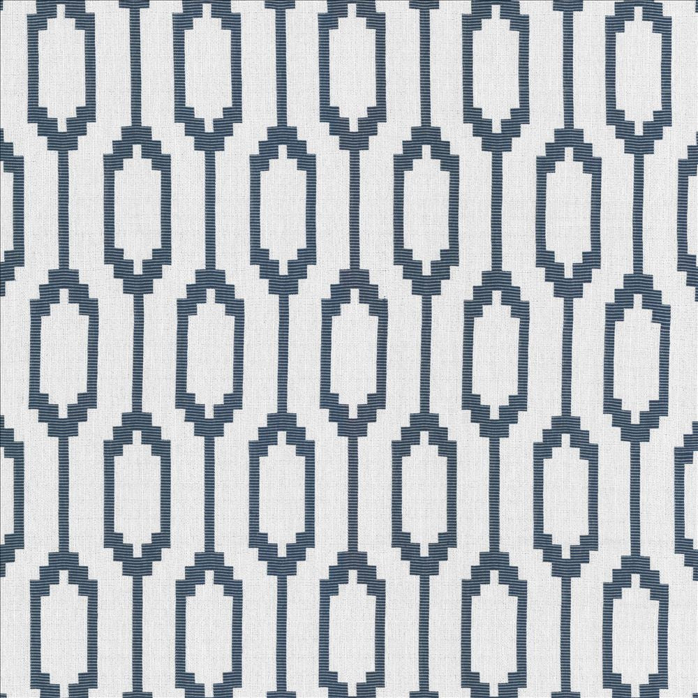 Juno Lapis by Kasmir Designer Fabric 5115 71% Cotton
29% Polyester
 USA </p><p>Repeat: Horizontal: 6 4/8 inches and Vertical: 11 7/8 inches 54 - 55 - Swanky Fabrics -