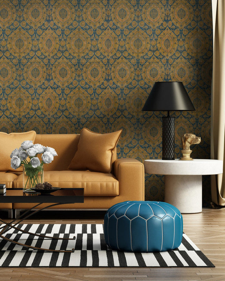Kaftan by Mind the Gap Designer Wallpaper PREMIUM DESIGNER WALLPAPER COLLECTION Non-woven Made in Europe Paste the wall 3 rolls x 20.5 x 3.25 yards - Swanky Fabrics -