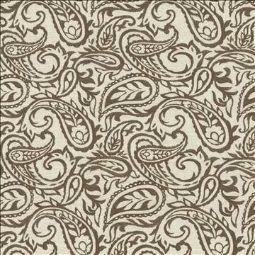 Kahala Paisley Earth by Kasmir Designer Fabric 1450 52% Linen 48% Cotton INDIA Not Tested H: 17 inches, V: 14 7/8 inches 54 - Swanky Fabrics - Kasmir