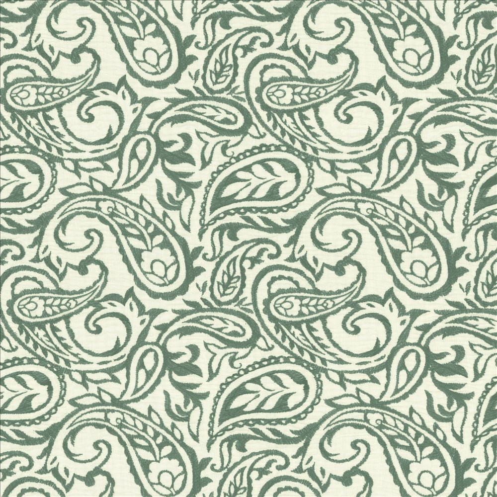 Kahala Paisley Marine by Kasmir Designer Fabric See sample 52% Linen
48% Cotton
 INDIA Not Tested </p><p>Repeat: Horizontal: 17 inches and Vertical: 14 7/8 inches 51 - Swanky Fabrics -