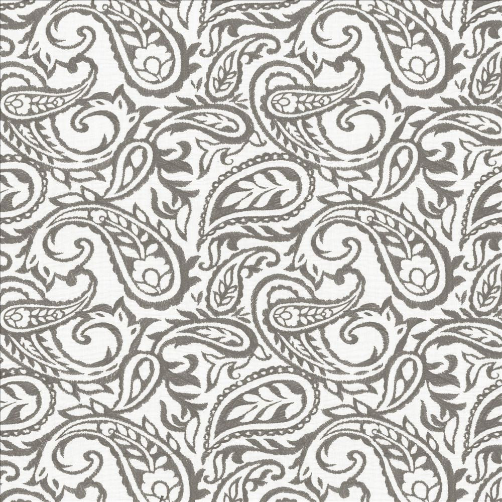 Kahala Paisley Storm by Kasmir Designer Fabric See sample 52% Linen
48% Cotton
 INDIA Not Tested </p><p>Repeat: Horizontal: 17 inches and Vertical: 14 7/8 inches 51 - Swanky Fabrics -