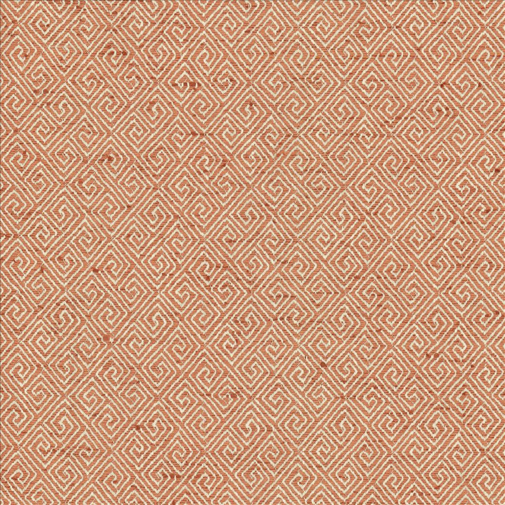 Kaiping Coral by Kasmir Designer Fabric 1461 59% Polyester
41% Cotton
 INDIA </p><p>Repeat: Horizontal: 2 5/8 inches and Vertical: 3 inches 57 - Swanky Fabrics -
