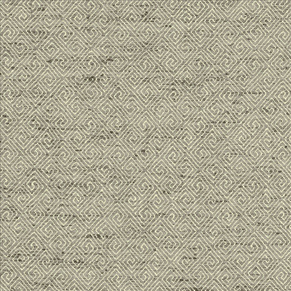 Kaiping Silver by Kasmir Designer Fabric 5123 59% Polyester 41% Cotton INDIA 30,000 Wyzenbeek Double Rubs Horizontal: 2 5/8 inches and Vertical: 3 inches 57 - Swanky Fabrics -