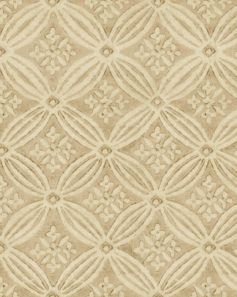 Mind The Gap Wallpaper KALAMKARI Angora Wallpaper (WP30116) | WP30116 | THE WALLPAPER COMPENDIUM 2 | 1 roll x 20.5 x 393.7 in | 0.52m / 20.5in | 10m / 393.7in | 5.20mp | 50cm / 19.6in | Brown, Taupe | Satin Matte | Paste the wall | 1-roll in a box | Fabric Carolina | https://www.fabriccarolina.com/