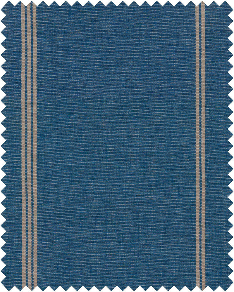 Mind The Gap Fabric KATALIN STRIPE Heavy Linen (FB00055) | FB00055 | TRANSYLVANIAN ROOTS | Blue, Taupe | Fabric Carolina | https://www.fabriccarolina.com/
