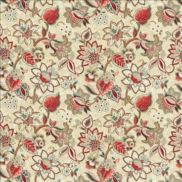 Kavali Strawberry by Kasmir Designer Fabric 5106 55% Linen 45% Cotton CHINA 15,000 Wyzenbeek Double Rubs H: 26 4/8 inches, V: 26 2/8 inches 54 - Swanky Fabrics - Kasmir
