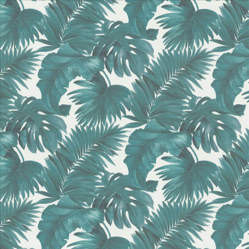 Keanu Palm 55 Peacock by Kasmir Designer Fabric 1453 65% Polyester
35% Cotton
 SPAIN </p><p>Repeat: Horizontal: 27 5/8 inches and Vertical: 24 4/8 inches 55 - Swanky Fabrics -