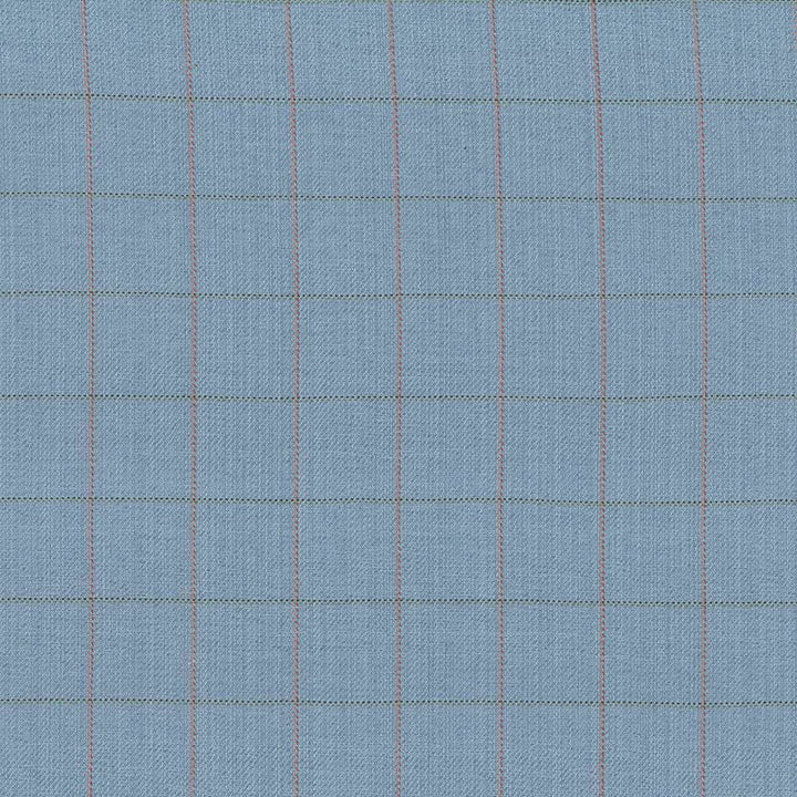 Keheley Ice Blue by Kasmir Designer Fabric 1441 100% Cotton INDIA 12,000 Wyzenbeek Double Rubs Horizontal: 3 inches and Vertical: 3 inches 53 - 54 - Swanky Fabrics -