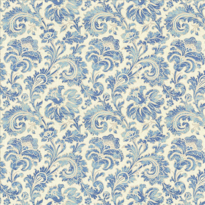 Kenilworth Matisse Blue by Kasmir Designer Fabric 5081 55% Linen
45% Rayon
 CHINA 12,000 Wyzenbeek Double Rubs </p><p>Repeat: Horizontal: 13 6/8 inches and Vertical: 16 6/8 inches 54 - Swanky Fabrics -