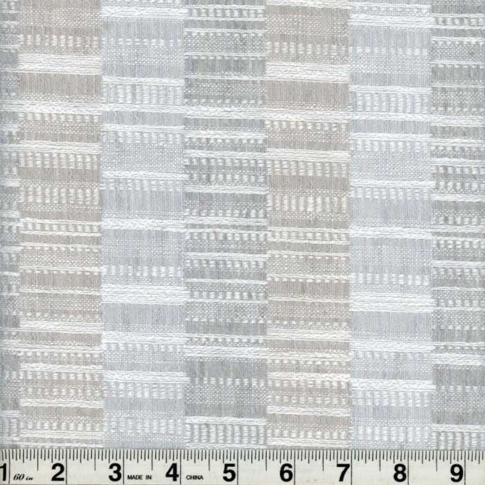 Kinson Silver Blue by Heritage Designer Fabric - 85% Polyester 15% Cotton Turkey 45,000 Horizontal: 13.5" and Vertical: 4.25" 54" - Swanky Fabrics -