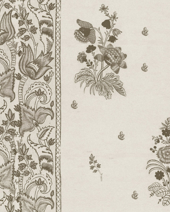 Korond Floral Dune Wallpaper by Mind the Gap Designer Wallpaper TRANSYLVANIAN ROOTS Satin Matte Made in Europe Paste the wall 1 roll x 20.5 x 10.9 yards - Swanky Fabrics -