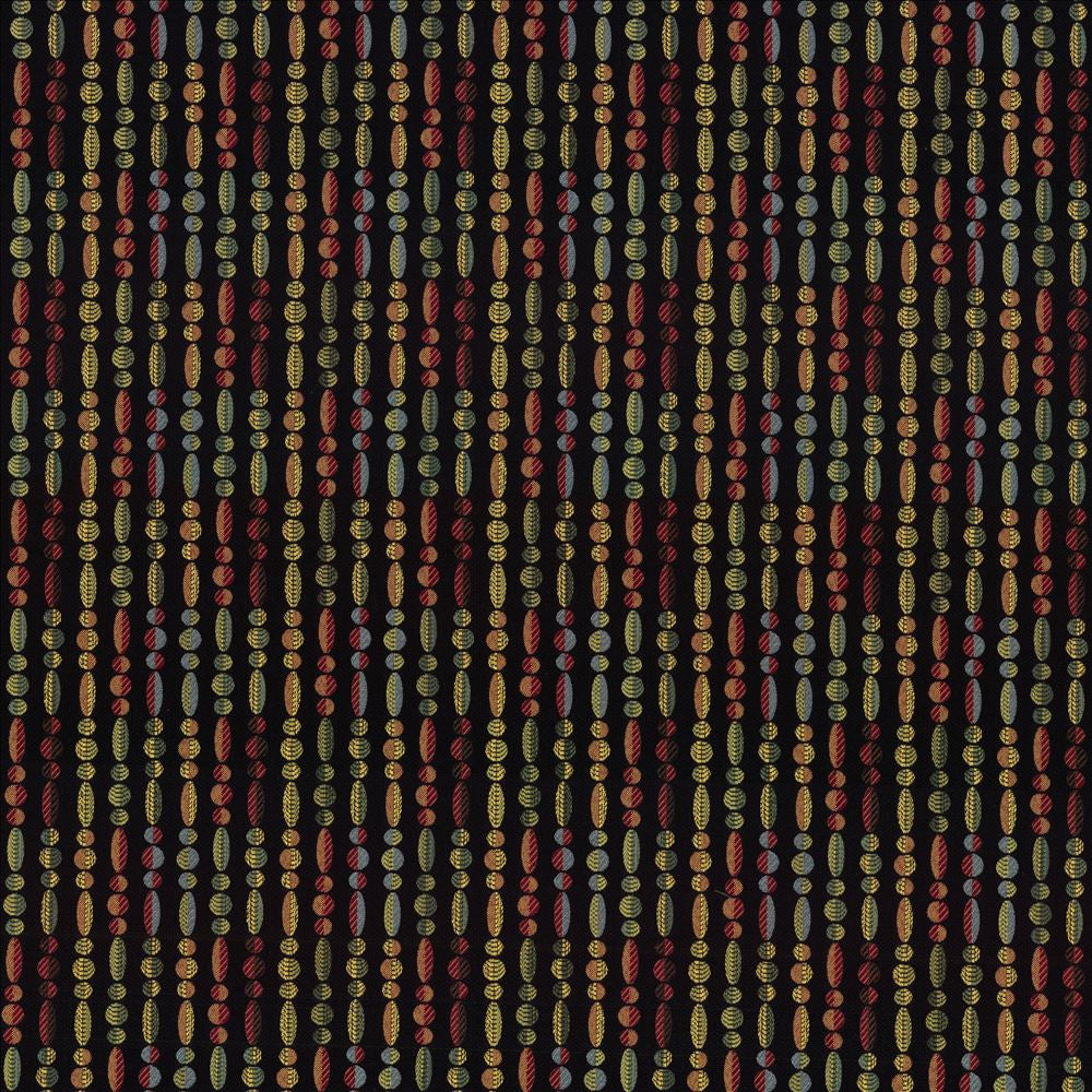 La Cirque Black by Kasmir Designer Fabric See sample 100% Polyester
 CHINA 39,000 Wyzenbeek Double Rubs </p><p>Repeat: Horizontal: 4 6/8 inches and Vertical: 5 2/8 inches 58 - Swanky Fabrics -
