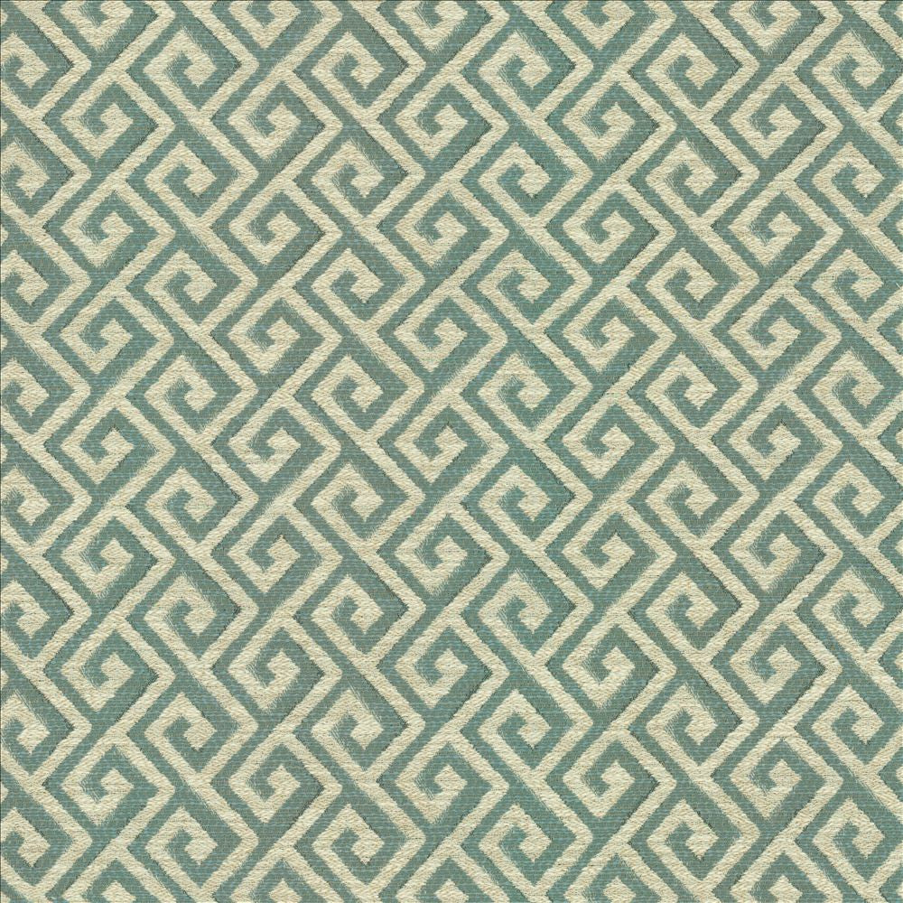 Laconia Aqua  by Kasmir Designer Fabric 1455 100% Polyester
 CHINA 21,000 Wyzenbeek Double Rubs Horizontal: 3 inches and Vertical: 2 inches 54  - Swanky Fabrics -