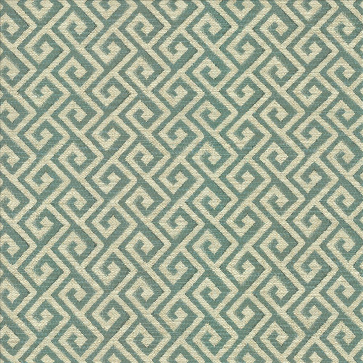Laconia Aqua  by Kasmir Designer Fabric 1455 100% Polyester
 CHINA 21,000 Wyzenbeek Double Rubs Horizontal: 3 inches and Vertical: 2 inches 54  - Swanky Fabrics -