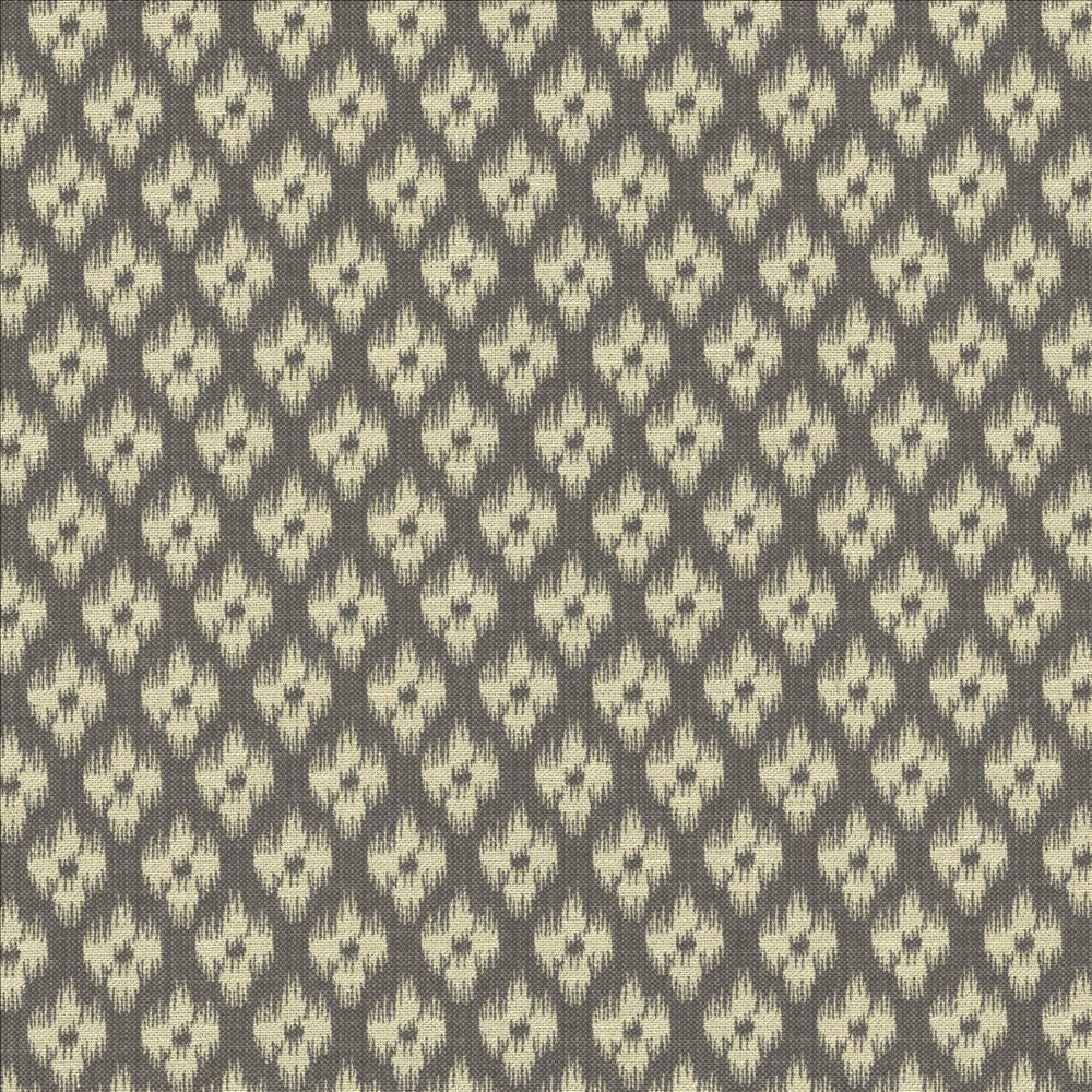 Lanka Ikat Graphite by Kasmir Designer Fabric 5123 58% Cotton 42% Polyester TURKEY 35,000 Wyzenbeek Double Rubs Horizontal: 1 6/8 inches and Vertical: 3 inches 54 - Swanky Fabrics -