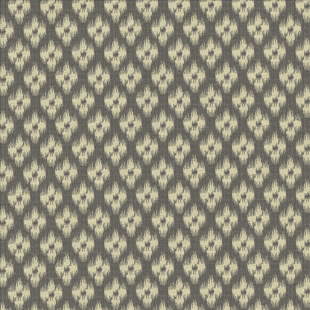 Lanka Ikat Graphite by Kasmir Designer Fabric 5123 58% Cotton
42% Polyester
 TURKEY </p><p>Repeat: Horizontal: 1 6/8 inches and Vertical: 3 inches 54 - Swanky Fabrics -