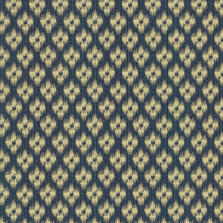 Lanka Ikat Indigo  by Kasmir Designer Fabric 5125 58% Cotton
42% Polyester
 TURKEY 35,000 Wyzenbeek Double Rubs Horizontal: 1 6/8 inches and Vertical: 3 inches 54  - Swanky Fabrics -