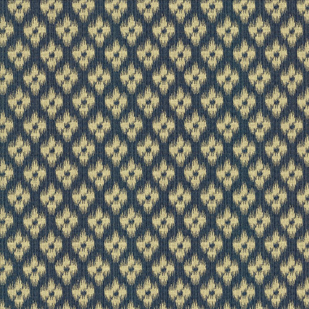 Lanka Ikat Indigo by Kasmir Designer Fabric 5125 58% Cotton
42% Polyester
 TURKEY </p><p>Repeat: Horizontal: 1 6/8 inches and Vertical: 3 inches 54 - Swanky Fabrics -