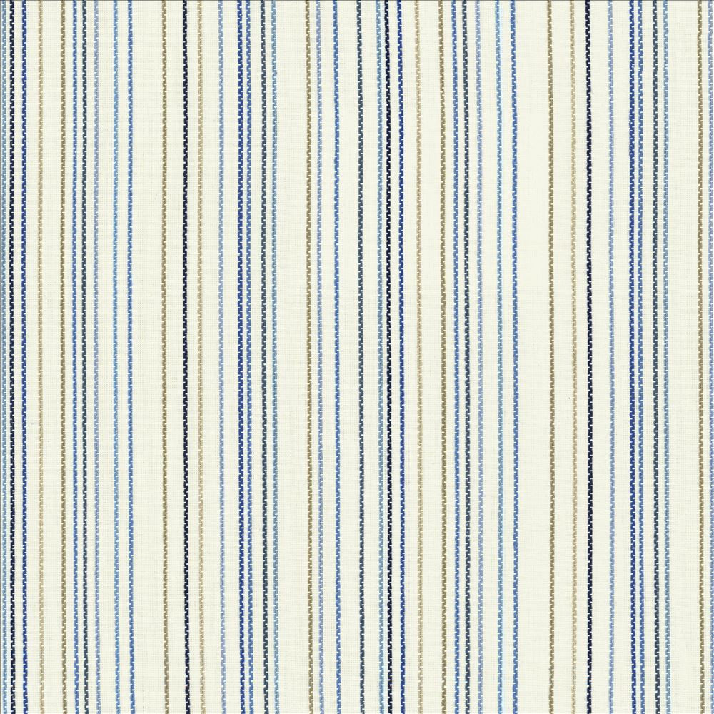 Larson Stripe Indigo by Kasmir Designer Fabric 5125 100% Cotton
 INDIA 12,000 Wyzenbeek Double Rubs </p><p>Repeat: Horizontal: 9 inches and Vertical: N/A 53 - Swanky Fabrics -