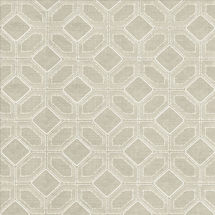 Latticework Stone by Kasmir Designer Fabric 1450 47% Cotton
39% Polyester
14% Rayon
 INDIA </p><p>Repeat: Horizontal: 6 4/8 inches and Vertical: 6 inches 56 - Swanky Fabrics -