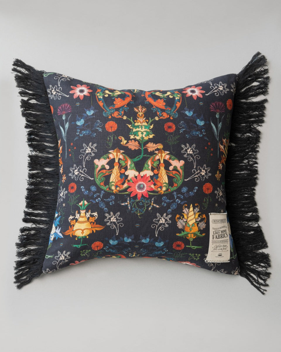 Transylvania Folk linen pillow by Mind the Gap (LC40001), front
