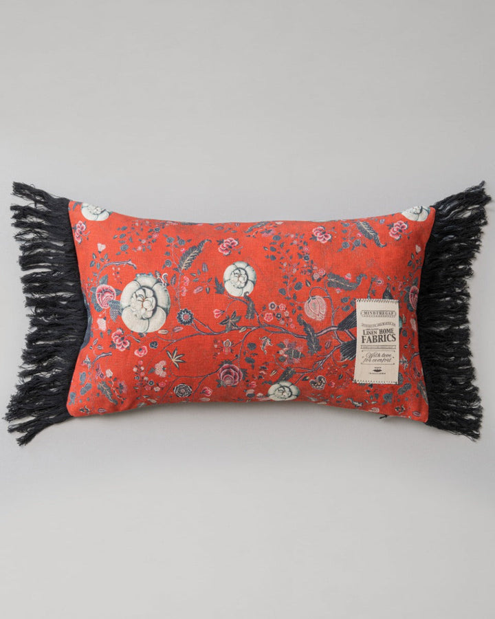 Black Bird linen pillow by Mind the Gap (LC40004), front