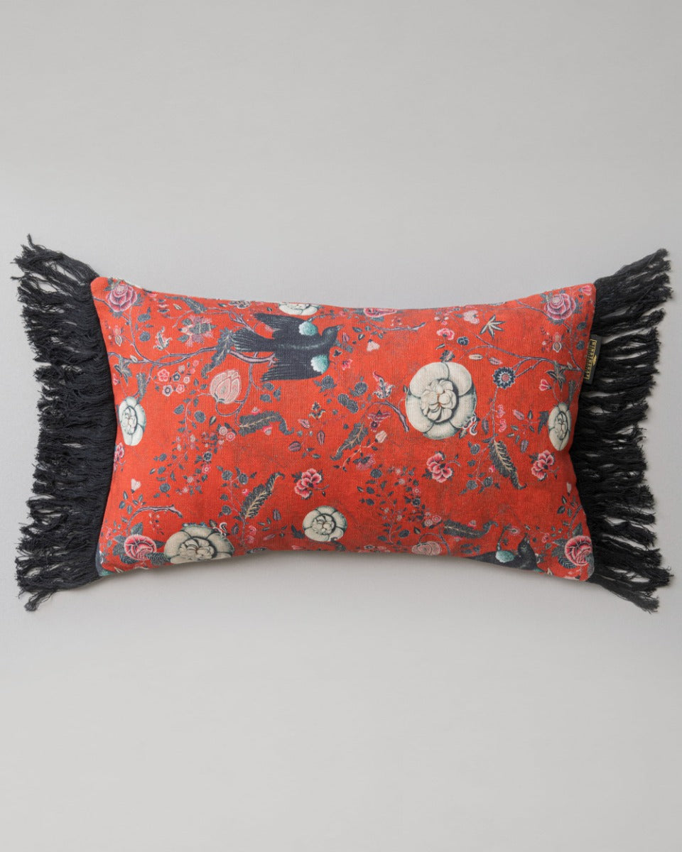 Black Bird linen pillow by Mind the Gap (LC40004), view 2