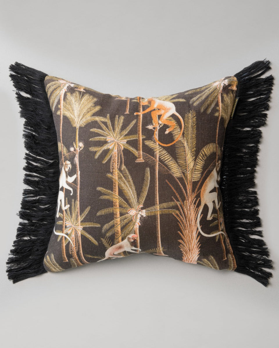 Barbados Anthracite linen pillow by Mind the Gap (LC40006), view 2