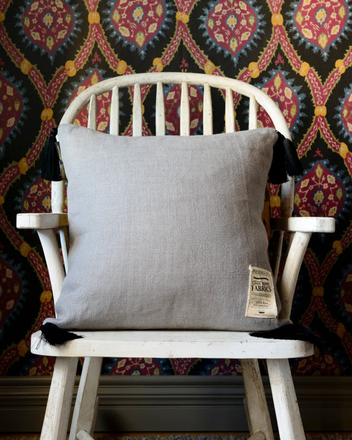 Frost Grey linen pillow by Mind the Gap (LC40008), view 4