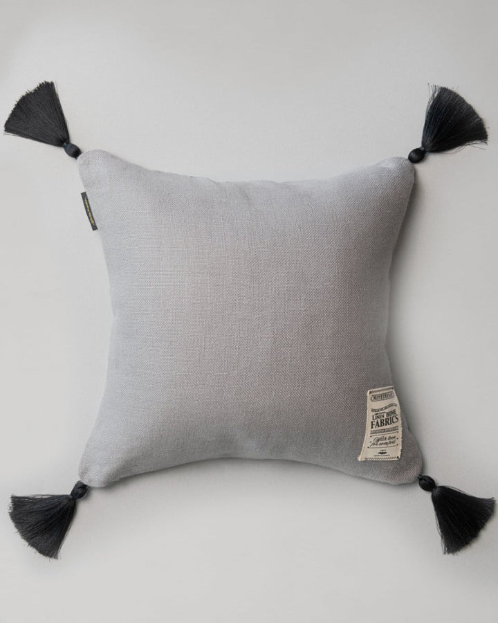 Frost Grey linen pillow by Mind the Gap (LC40008), front