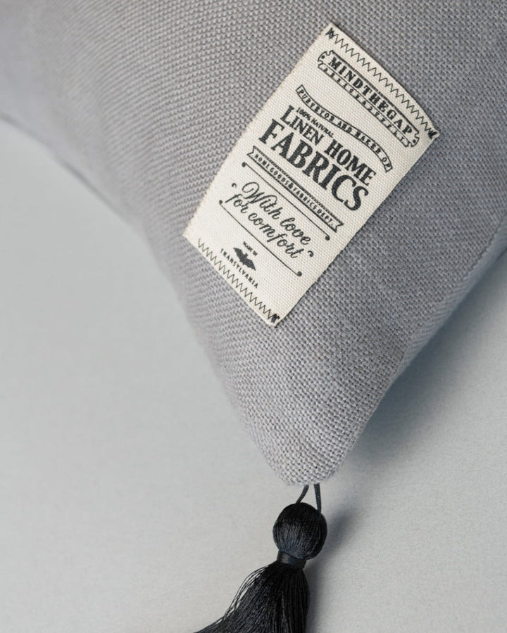 Frost Grey linen pillow by Mind the Gap (LC40008), view 3