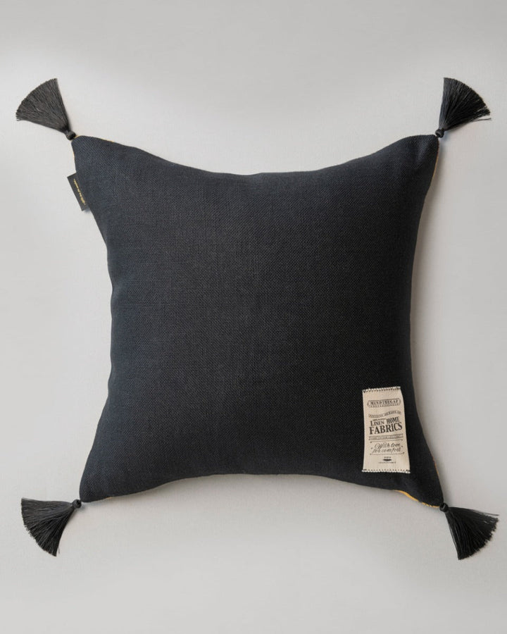 Gypsy Ochre Anthracite pillow by Mind the Gap (LC40009), view 2
