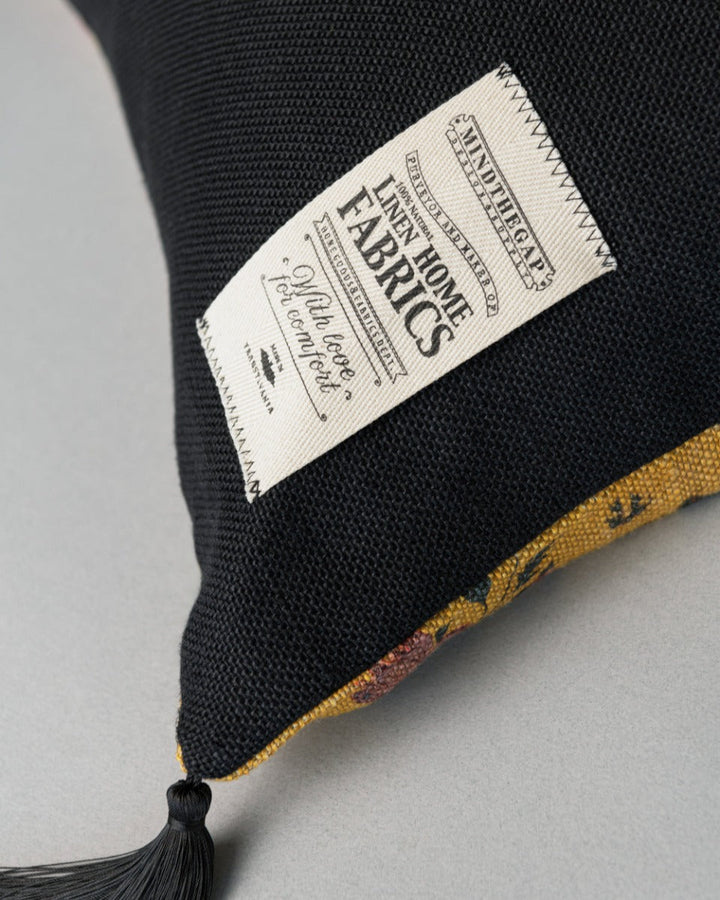 Gypsy Ochre Anthracite pillow by Mind the Gap (LC40009), view 4