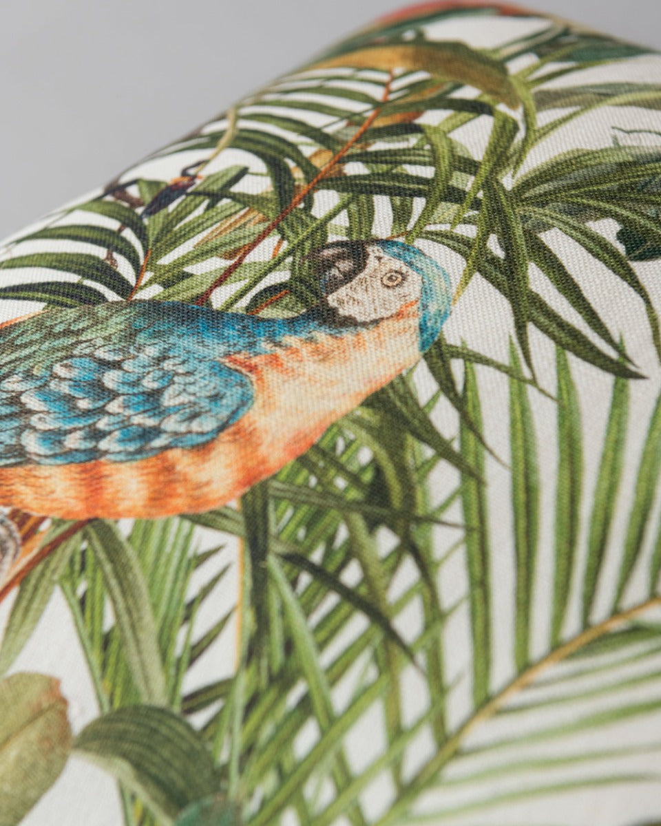 Parrots Of Brasil linen pillow by Mind the Gap (LC40017), view 3